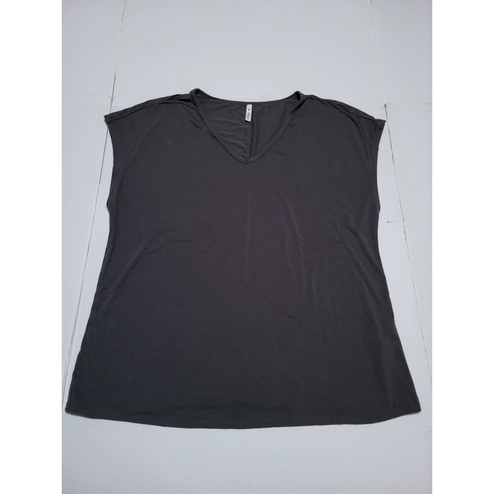 (#L8) Halara V Neck Sleeveless Relaxed Gray Medium Shirt